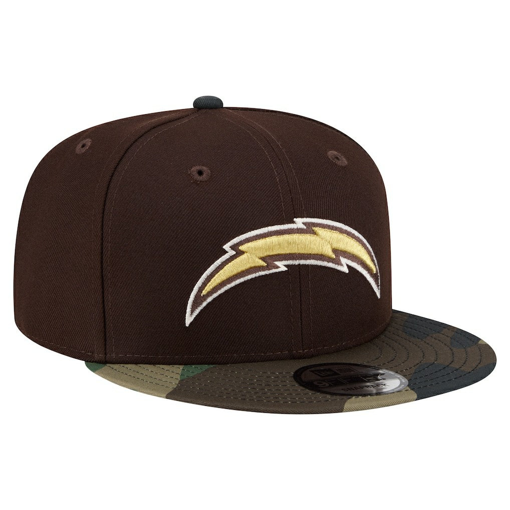 Adult Burnt Wood Camo 9FIFTY Snapback Hat - Los Angeles Chargers Hats