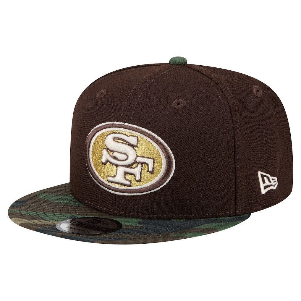 Adult Burnt Wood Camo 9FIFTY Snapback Hat - San Francisco 49ers Hats