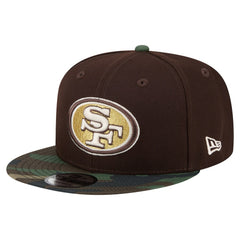 Adult Burnt Wood Camo 9FIFTY Snapback Hat - San Francisco 49ers Hats