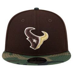 Adult Burnt Wood Camo 9FIFTY Snapback Hat - Houston Texans Hats