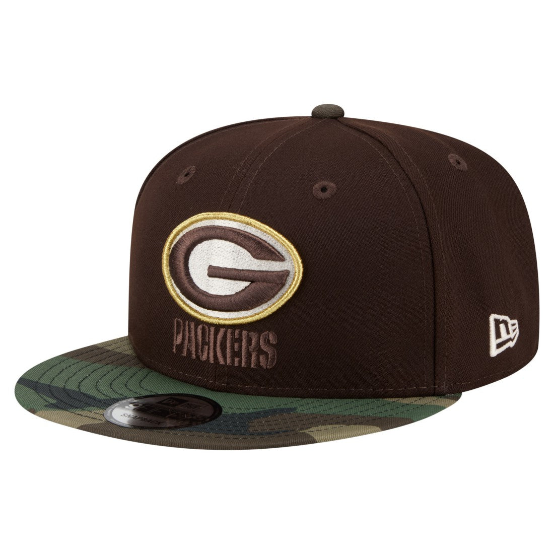 Adult Burnt Wood Camo 9FIFTY Snapback Hat - Green Bay Packers Hats