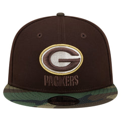 Adult Burnt Wood Camo 9FIFTY Snapback Hat - Green Bay Packers Hats