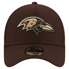 Burnt Wood A-Frame 9FORTY Adjustable Hat - Baltimore Ravens Hats
