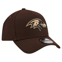 Burnt Wood A-Frame 9FORTY Adjustable Hat - Baltimore Ravens Hats
