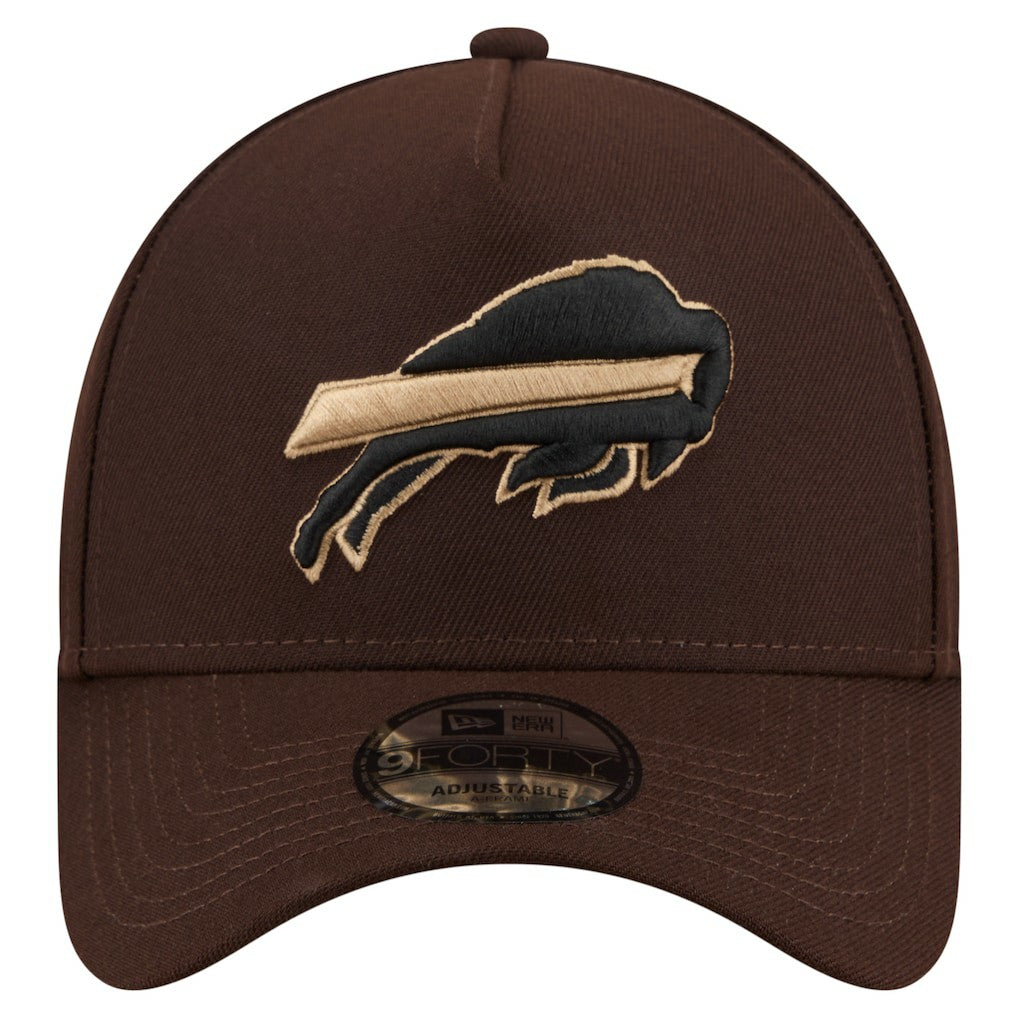 Burnt Wood A-Frame 9FORTY Adjustable Hat - Buffalo Bills Hats