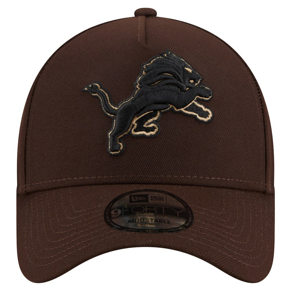 Burnt Wood A-Frame 9FORTY Adjustable Hat - Detroit Lions Hats
