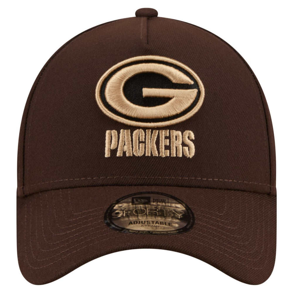 Burnt Wood A-Frame 9FORTY Adjustable Hat - Green Bay Packers Hats