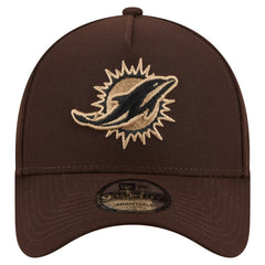 Burnt Wood A-Frame 9FORTY Adjustable Hat - Miami Dolphins Hats