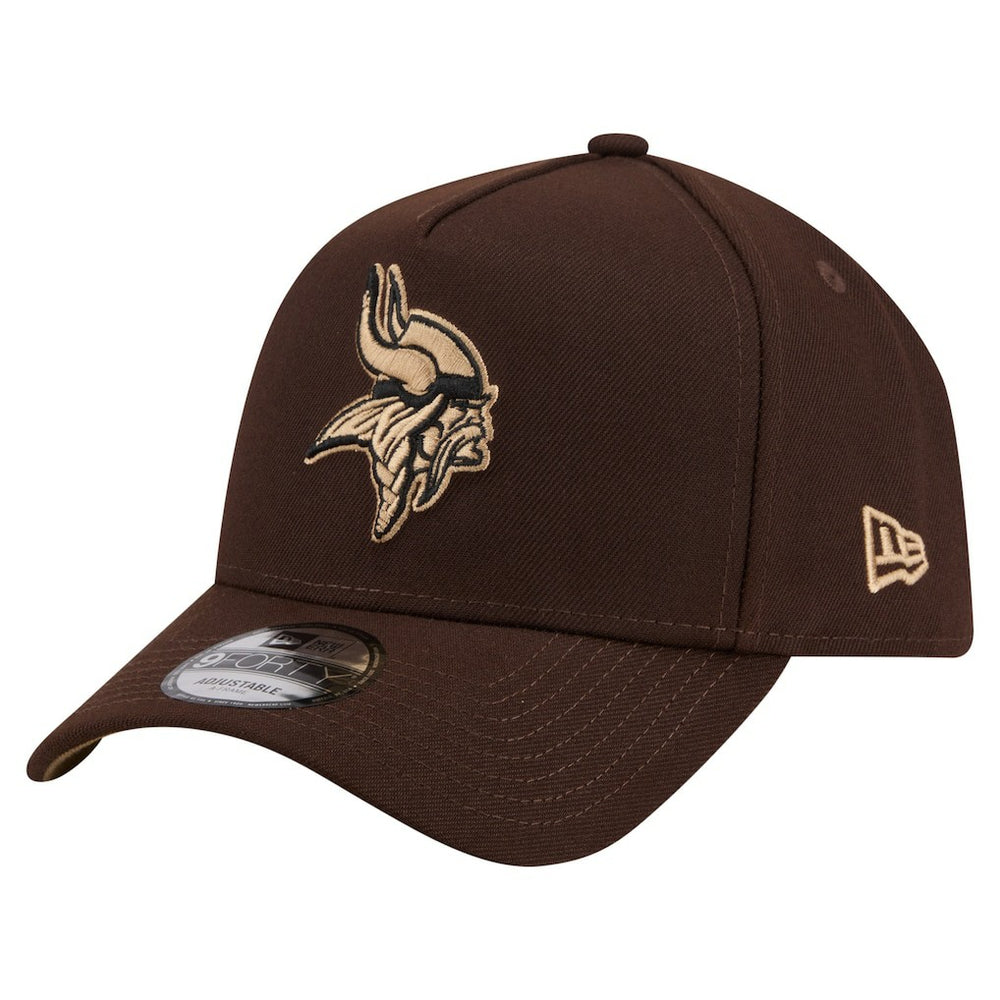 Burnt Wood A-Frame 9FORTY Adjustable Hat - Minnesota Vikings Hats