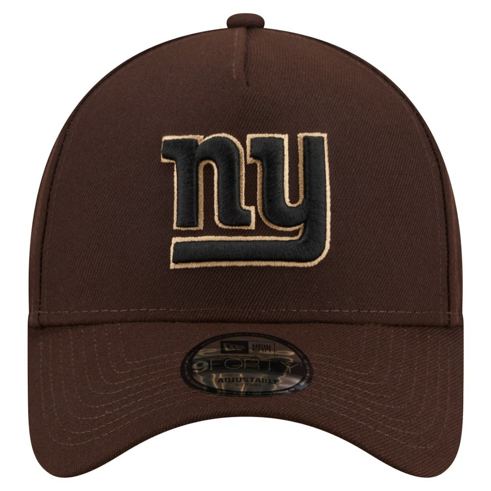 Burnt Wood A-Frame 9FORTY Adjustable Hat - New York Giants Hats
