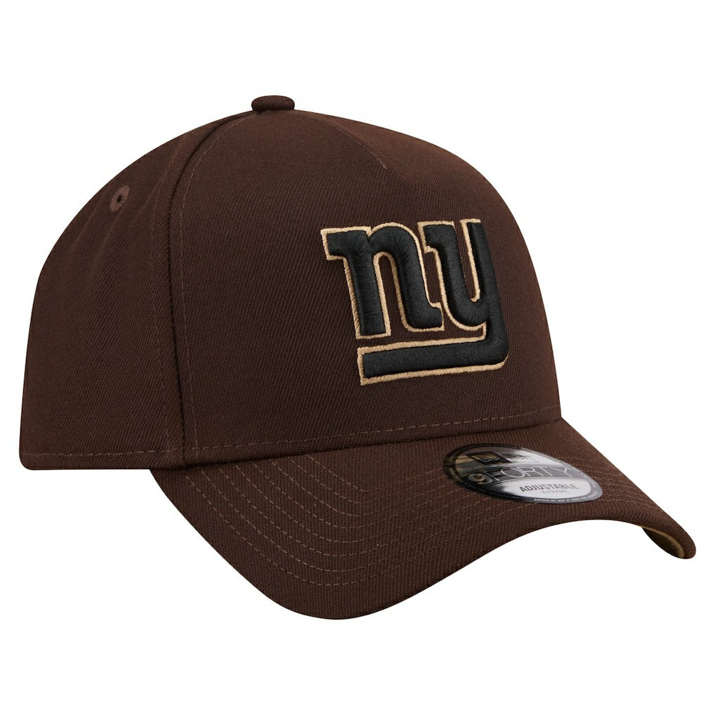 Burnt Wood A-Frame 9FORTY Adjustable Hat - New York Giants Hats