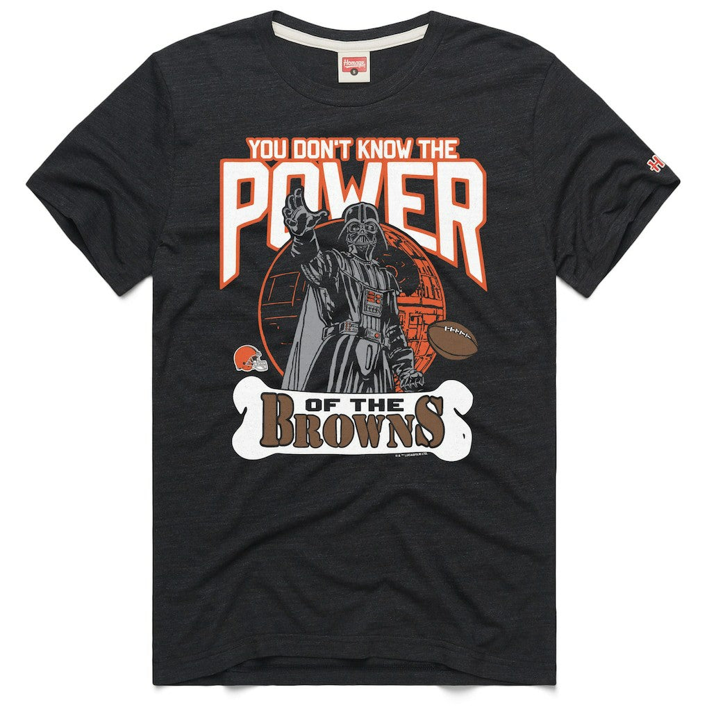 Homage Unisex Star Wars x NFL Tri-Blend T-Shirt - Cleveland Browns T-shirts