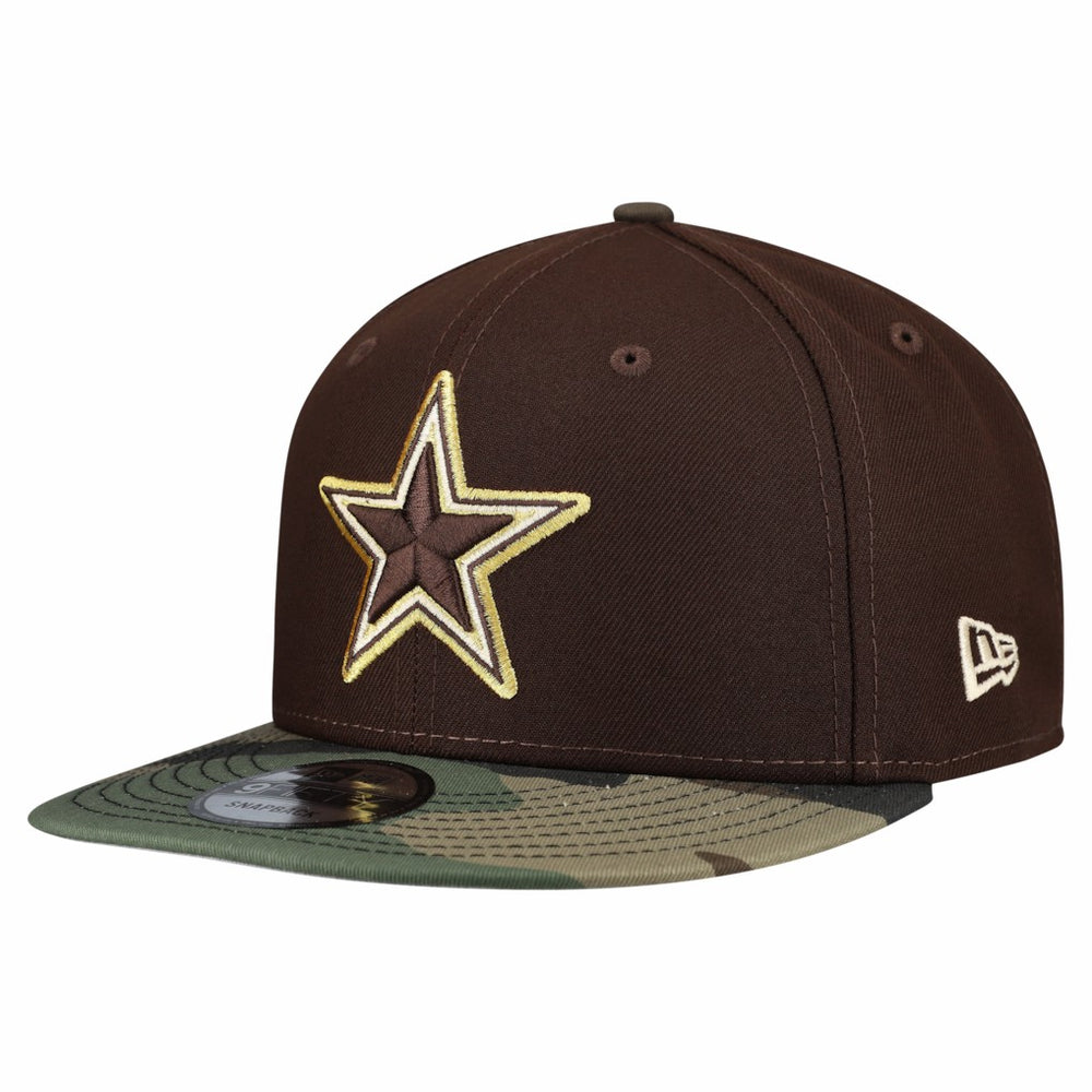 Adult Burnt Wood Camo 9FIFTY Snapback Hat - Dallas Cowboys Hats