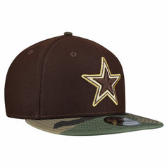 Adult Burnt Wood Camo 9FIFTY Snapback Hat - Dallas Cowboys Hats