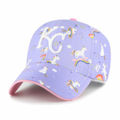 Lavender Kansas City Royals '47 Girls Youth Unicorn Clean Up Adjustable Hat