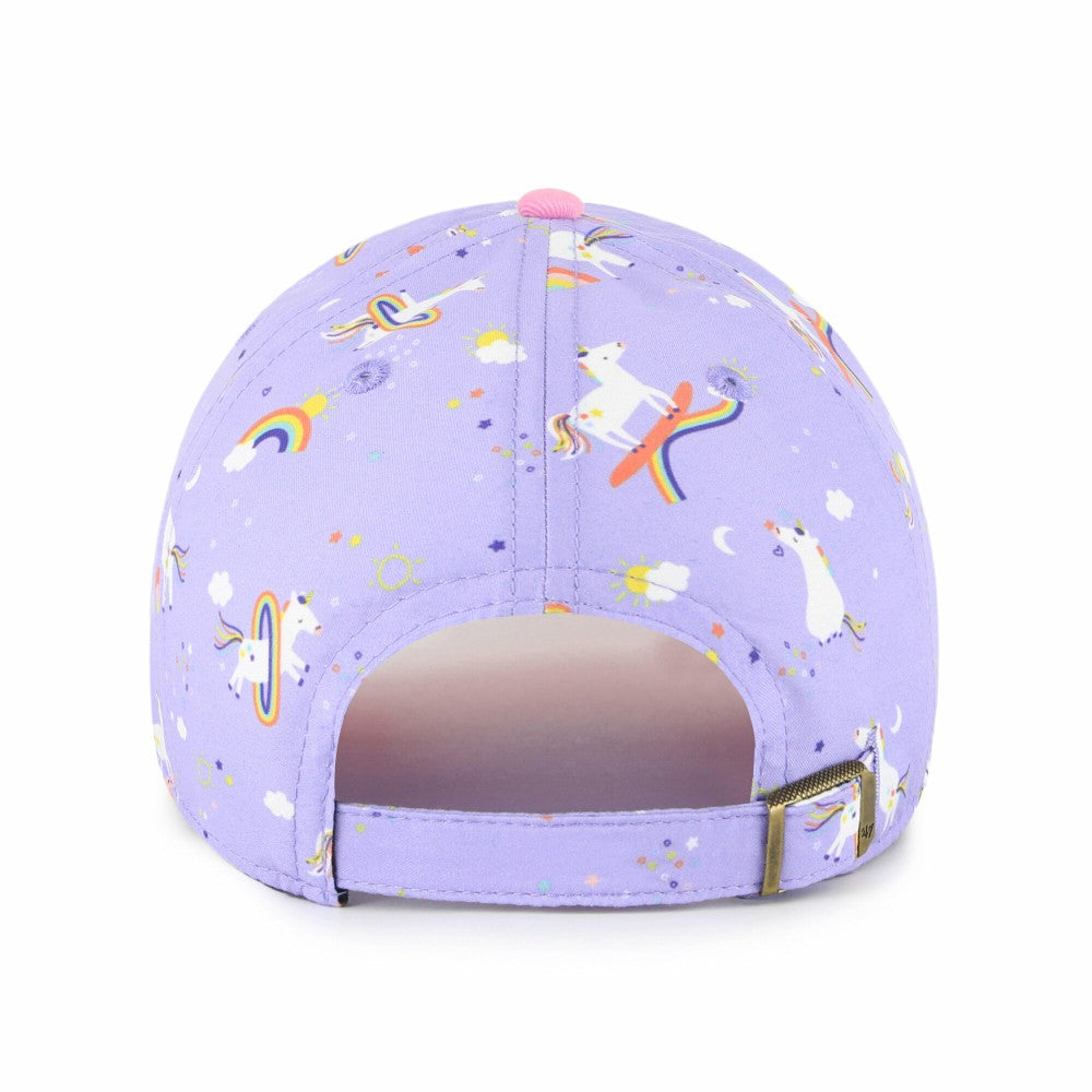 Lavender Kansas City Royals '47 Girls Youth Unicorn Clean Up Adjustable Hat