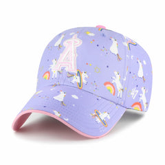 Lavender Los Angeles Angels '47 Girls Youth Unicorn Clean Up Adjustable Hat