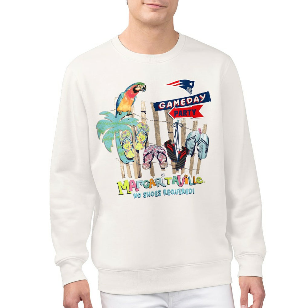Margaritaville Gameday Party Fleece Sweatshirt - New England Patriots Sweatshirts