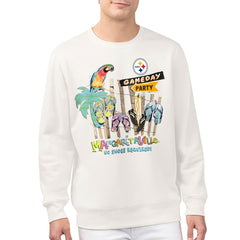Margaritaville Gameday Party Fleece Sweatshirt - Pittsburgh Steelers Sweatshirts