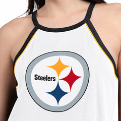 G-III 4Her by Carl Banks Women's Redemption Win Slub Tank Top - Pittsburgh Steelers Tops