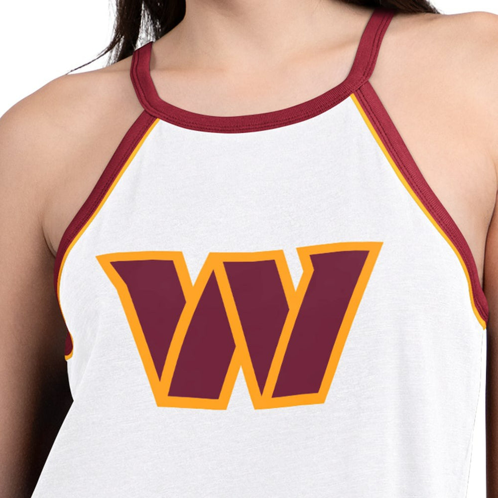 G-III 4Her by Carl Banks Women's Redemption Win Slub Tank Top - Washington Commanders Tops