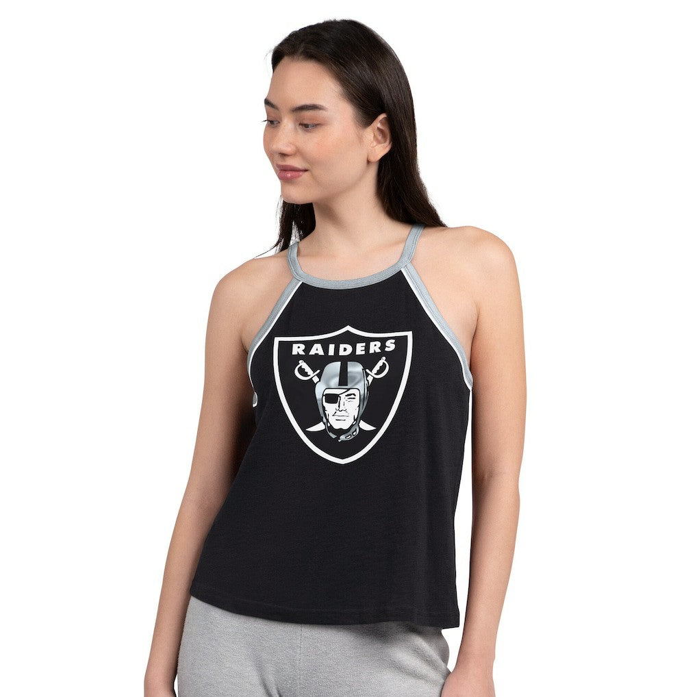 G-III 4Her by Carl Banks Women's Redemption Win Slub Tank Top - Las Vegas Raiders Tops