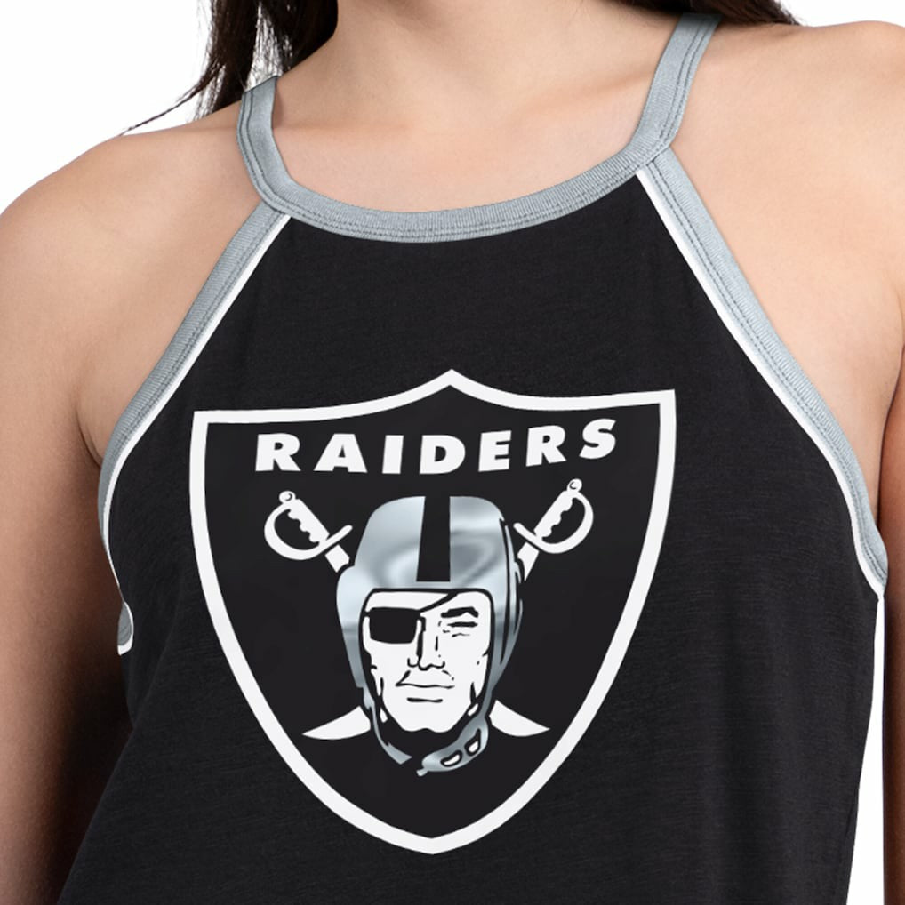 G-III 4Her by Carl Banks Women's Redemption Win Slub Tank Top - Las Vegas Raiders Tops