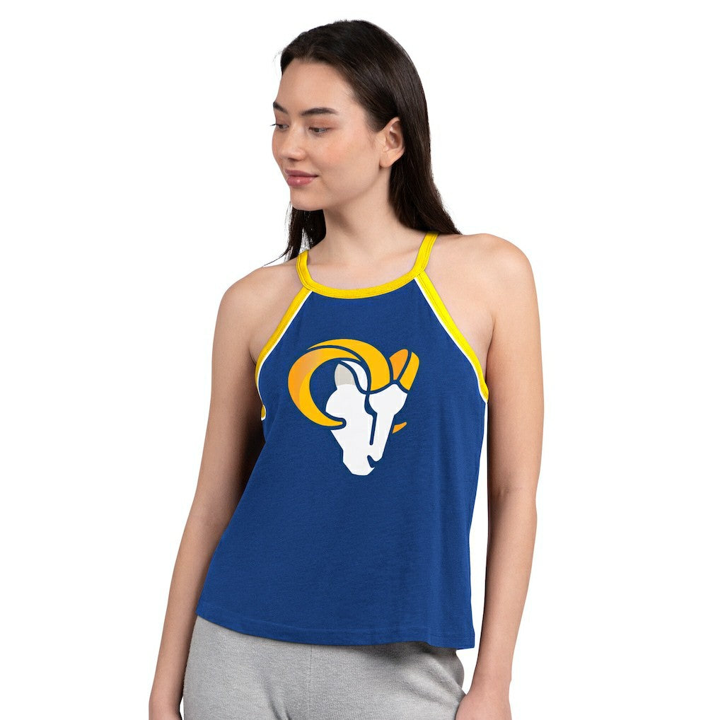 G-III 4Her by Carl Banks Women's Redemption Win Slub Tank Top - Los Angeles Rams Tops