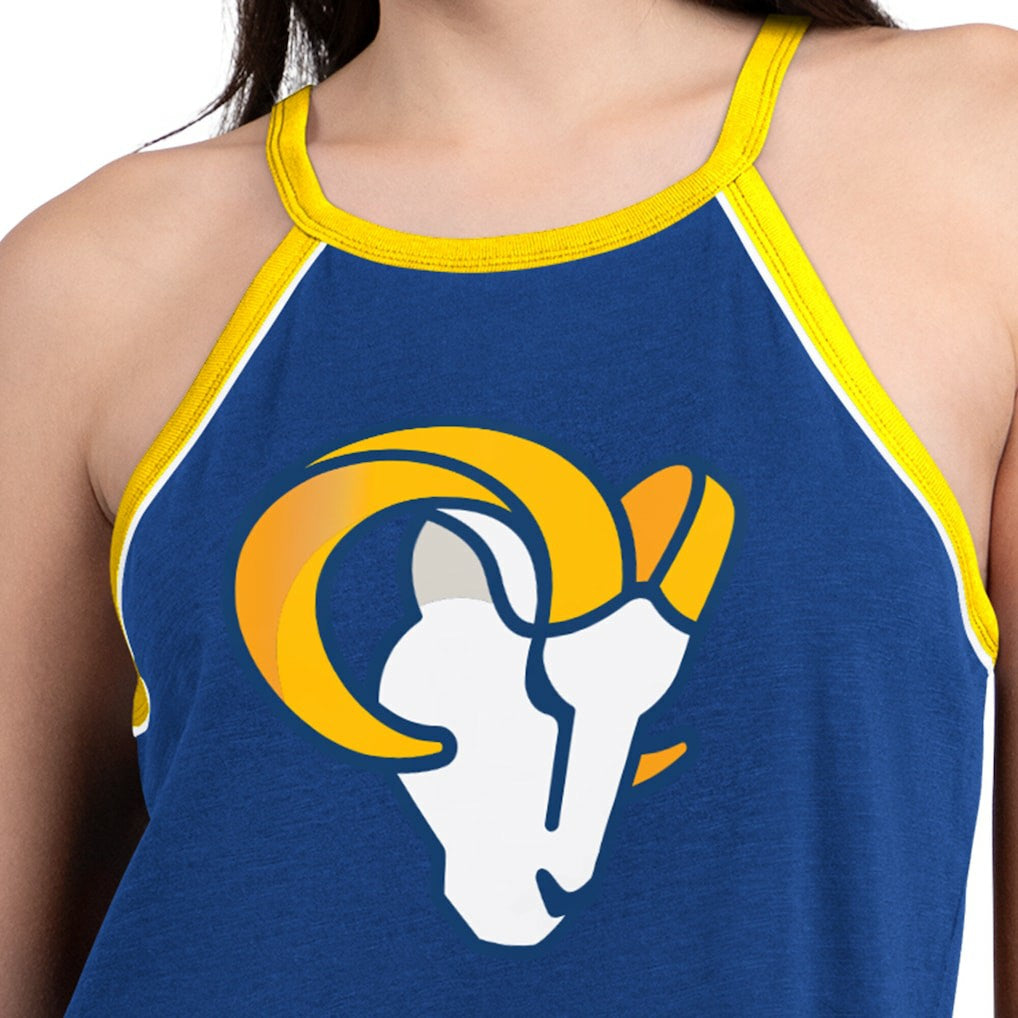 G-III 4Her by Carl Banks Women's Redemption Win Slub Tank Top - Los Angeles Rams Tops