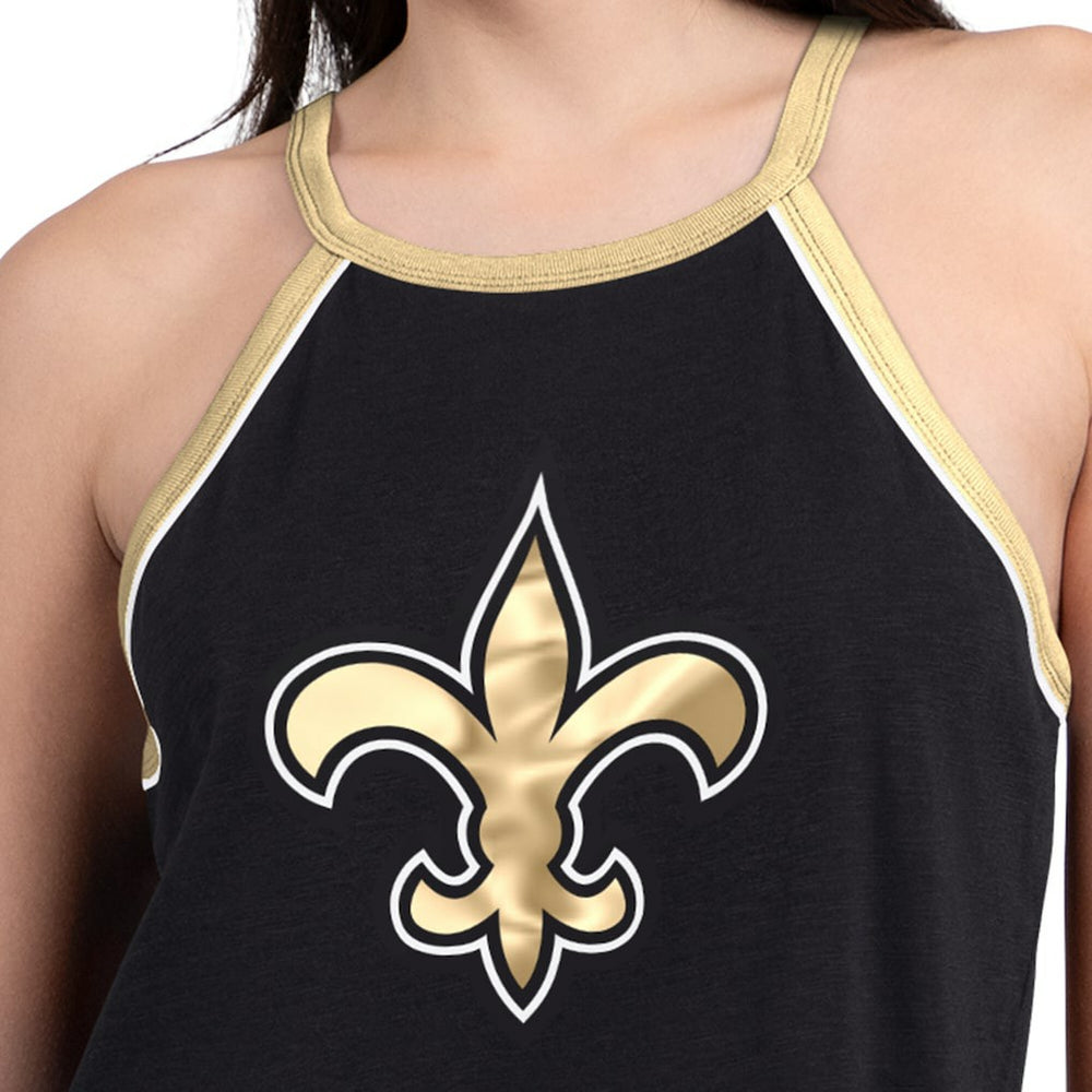 G-III 4Her by Carl Banks Women's Redemption Win Slub Tank Top - New Orleans Saints Tops