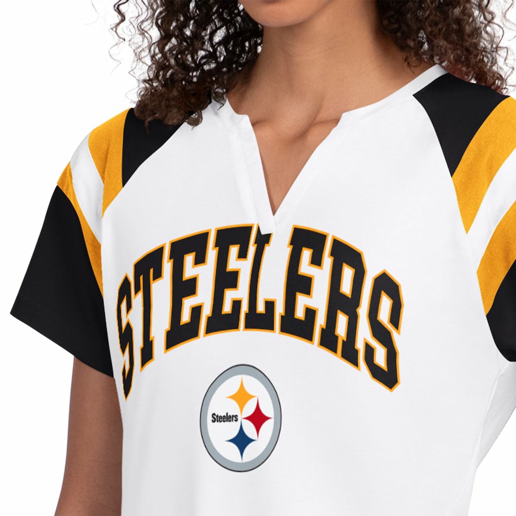 Starter Women's Game On Notch Neck T-Shirt - Pittsburgh Steelers T-shirts