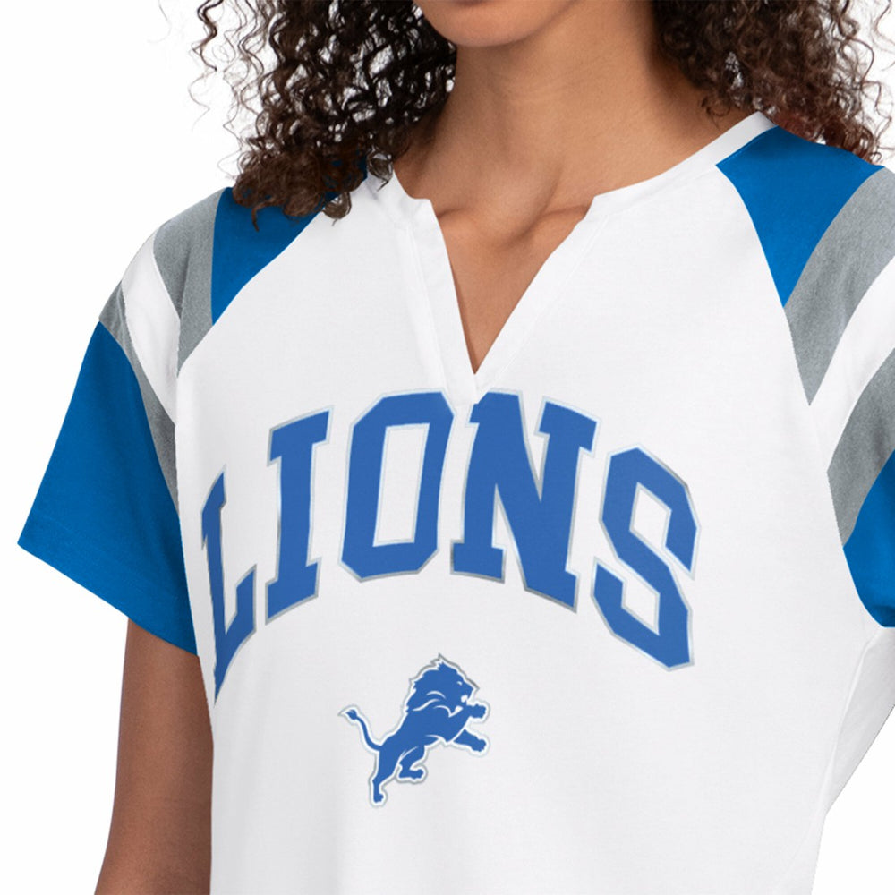 Starter Women's Game On Notch Neck T-Shirt - Detroit Lions T-shirts