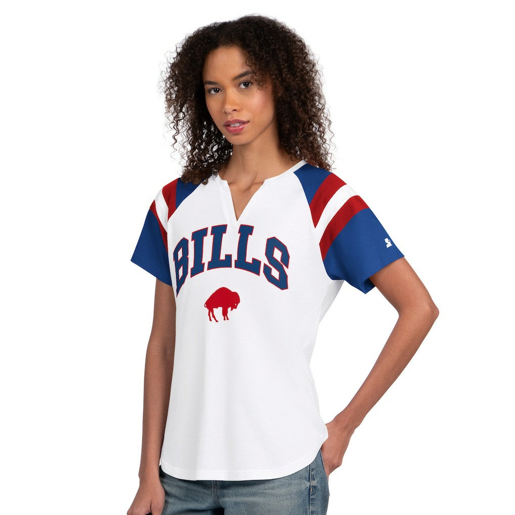 Starter Women's Game On Notch Neck T-Shirt - Buffalo Bills T-shirts