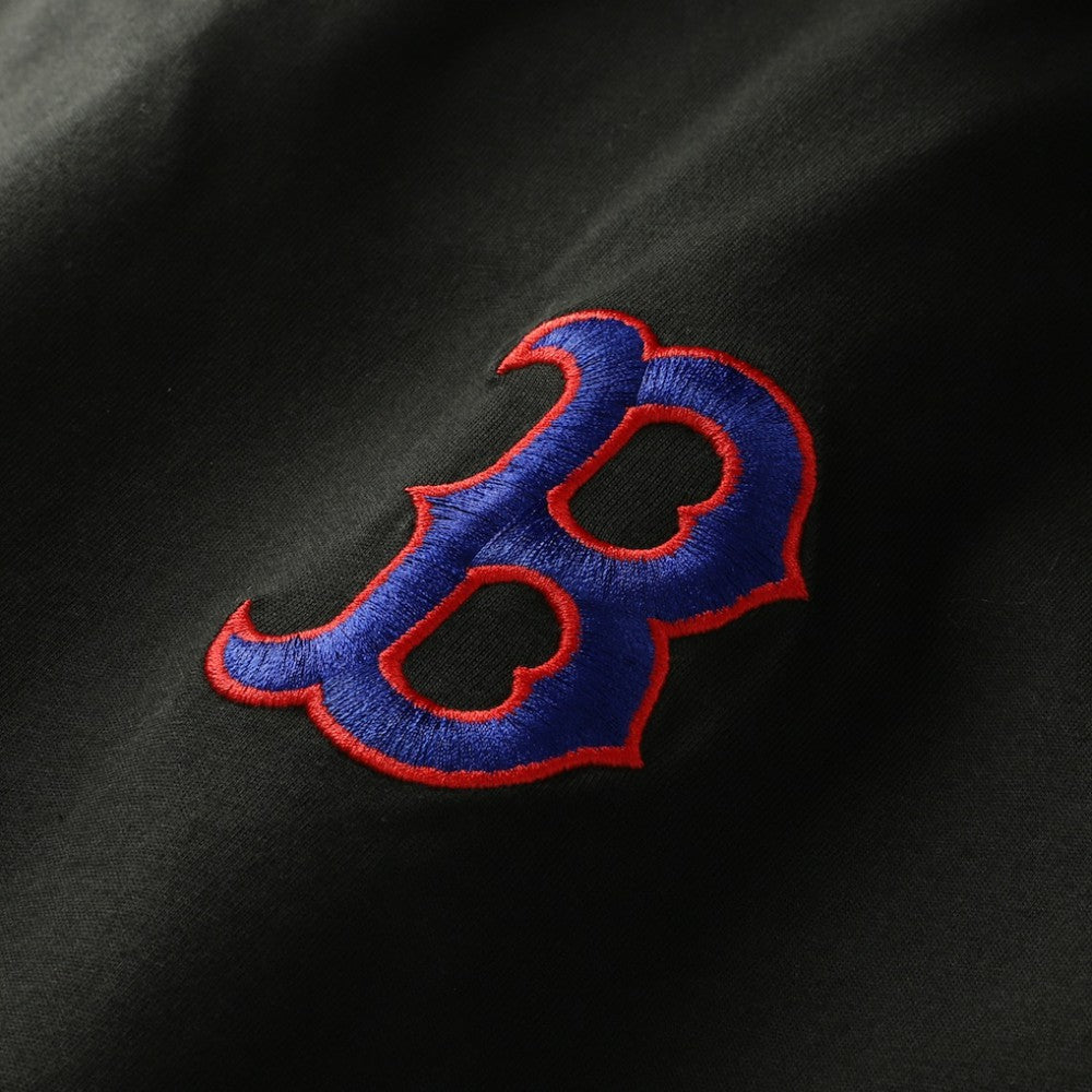 Black Boston Red Sox New Era Dominican Republic Country Flag T-Shirt