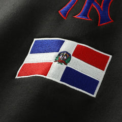 Black New York Yankees New Era Dominican Republic Country Flag Hoodie