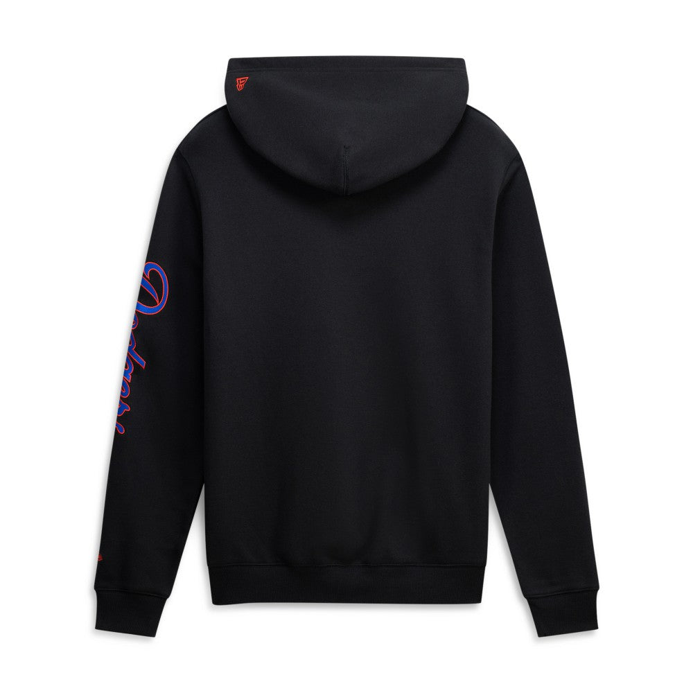 Black Los Angeles Dodgers New Era Dominican Republic Country Flag Hoodie