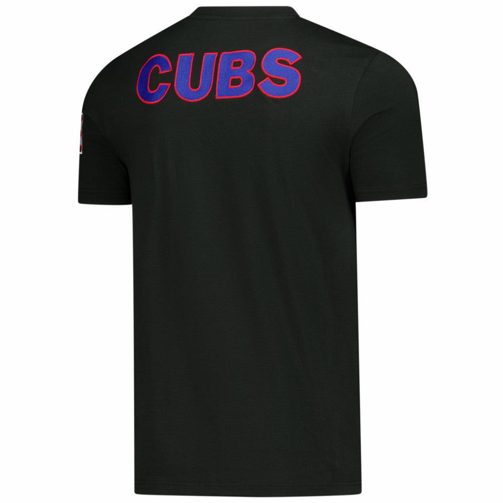 Black Chicago Cubs New Era Puerto Rico Country Flag T-Shirt