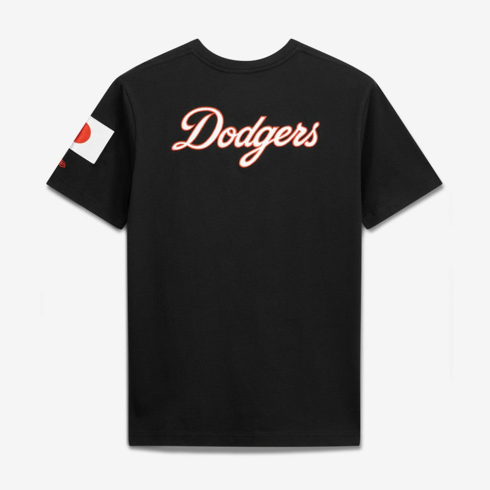 Black Los Angeles Dodgers New Era Japan Country Flag T-Shirt