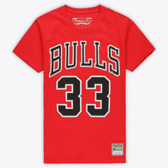 Mitchell & Ness Scottie Pippen Chicago Bulls Unisex Hardwood Classics Name & Number T-Shirt sale