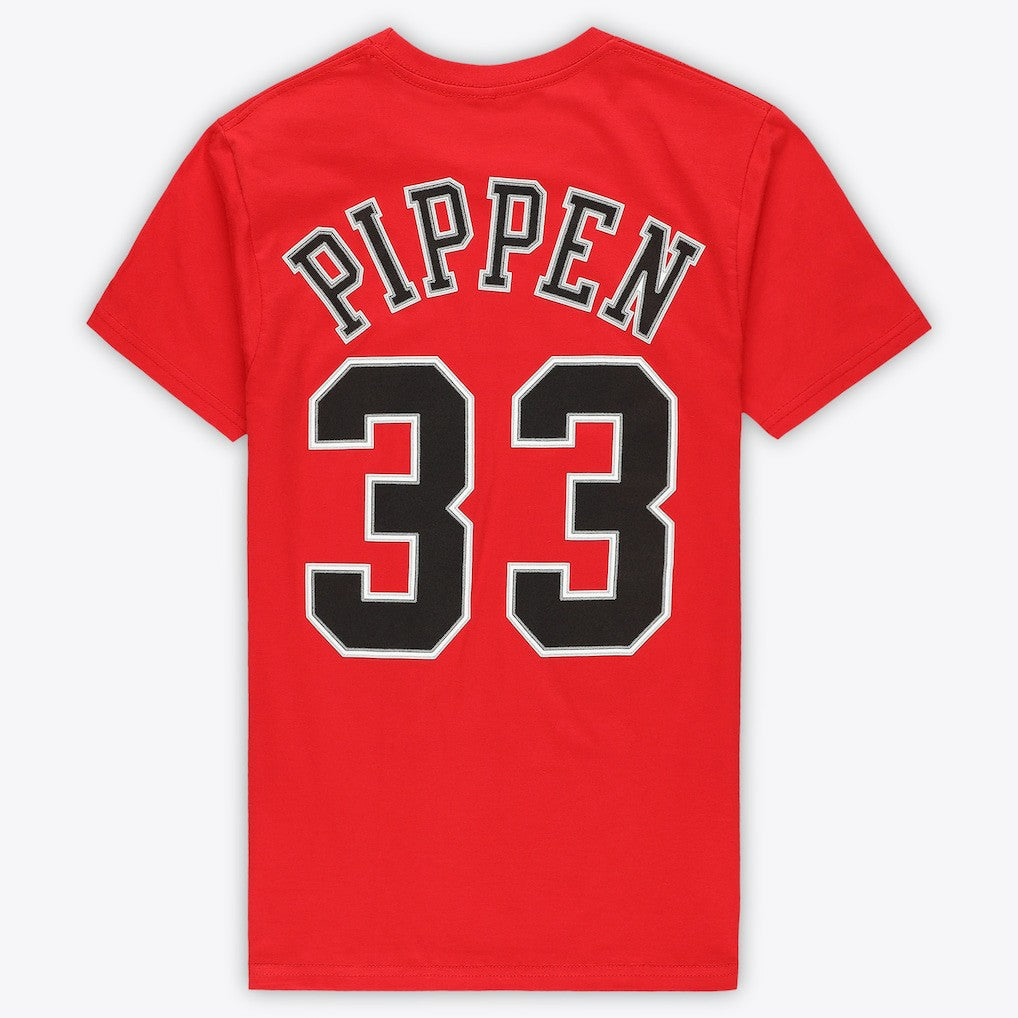 Mitchell & Ness Scottie Pippen Chicago Bulls Unisex Hardwood Classics Name & Number T-Shirt sale