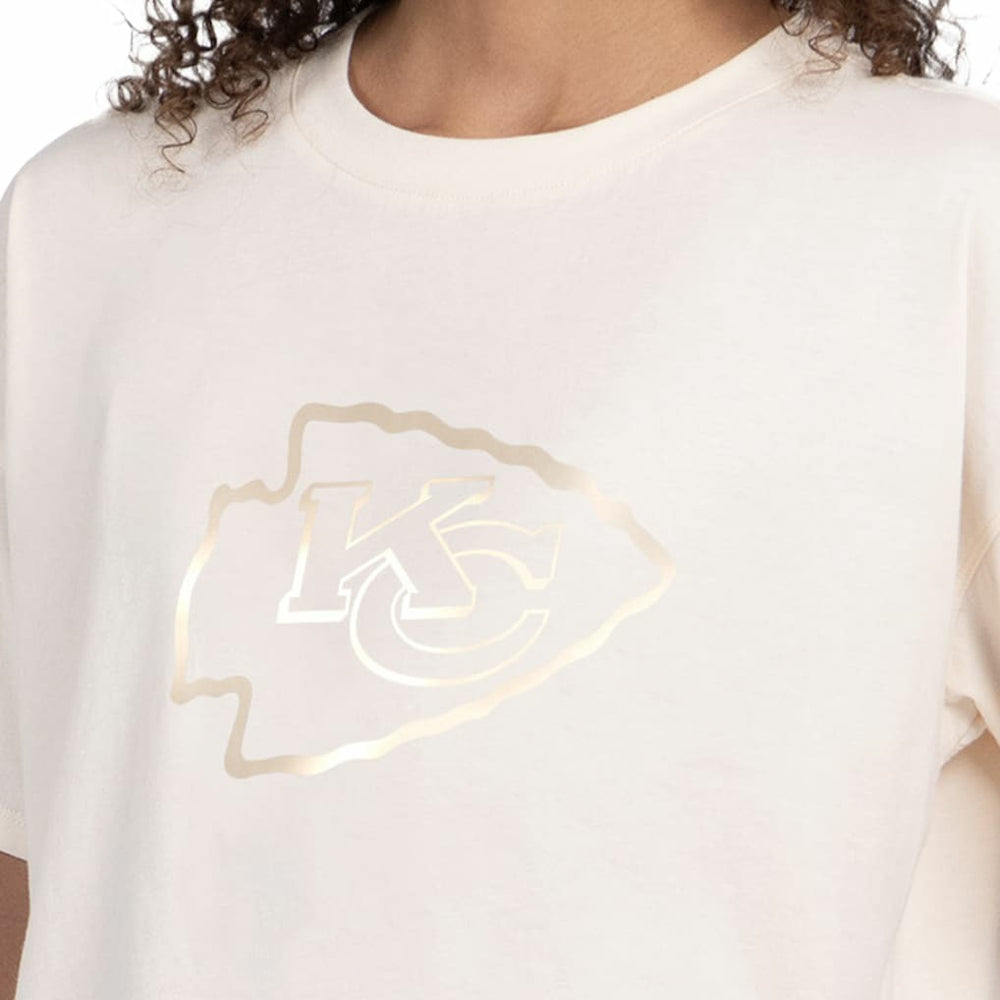 Starter Women's Pastel Travel Boxy Cropped T-Shirt - Kansas City Chiefs T-shirts