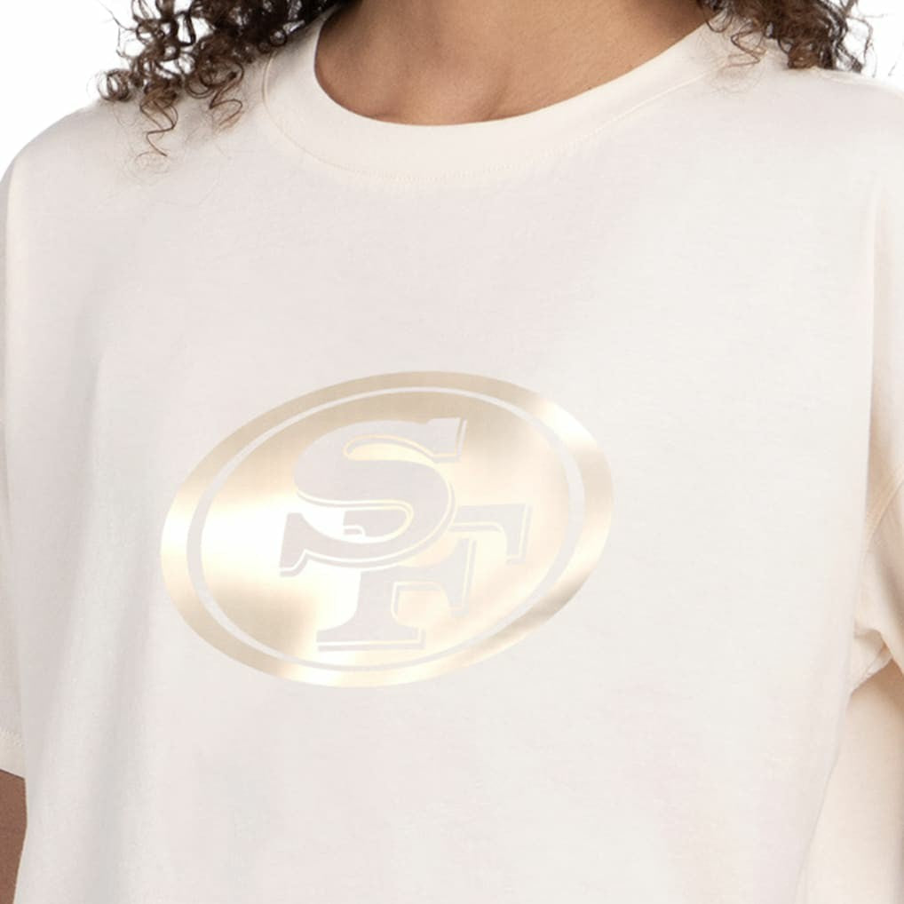 Starter Women's Pastel Travel Boxy Cropped T-Shirt - San Francisco 49ers T-shirts