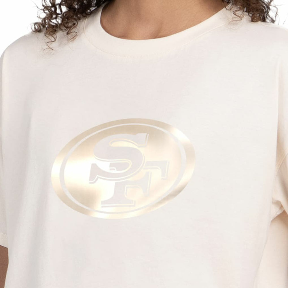 Starter Women's Pastel Travel Boxy Cropped T-Shirt - San Francisco 49ers T-shirts