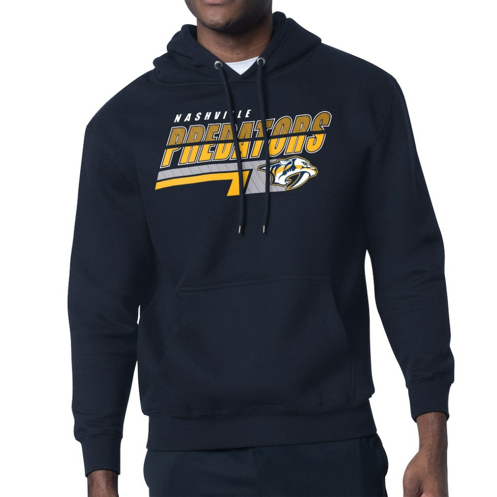 NHL Nashville Predators Starter Logo Push Fleece Hoodie