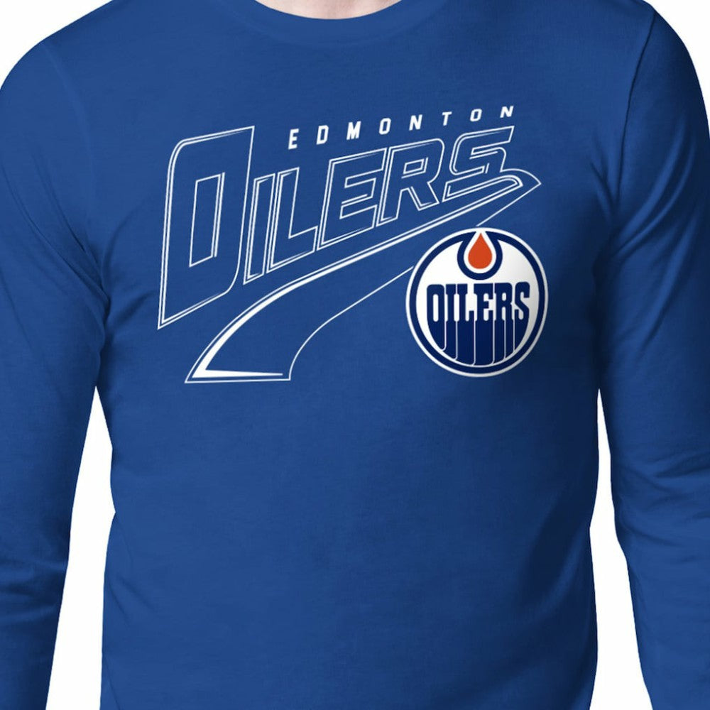 NHL Edmonton Oilers Starter Modern Tailsweep Long Sleeve T-Shirt