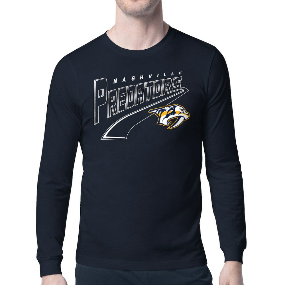 NHL Nashville Predators Starter Modern Tailsweep Long Sleeve T-Shirt