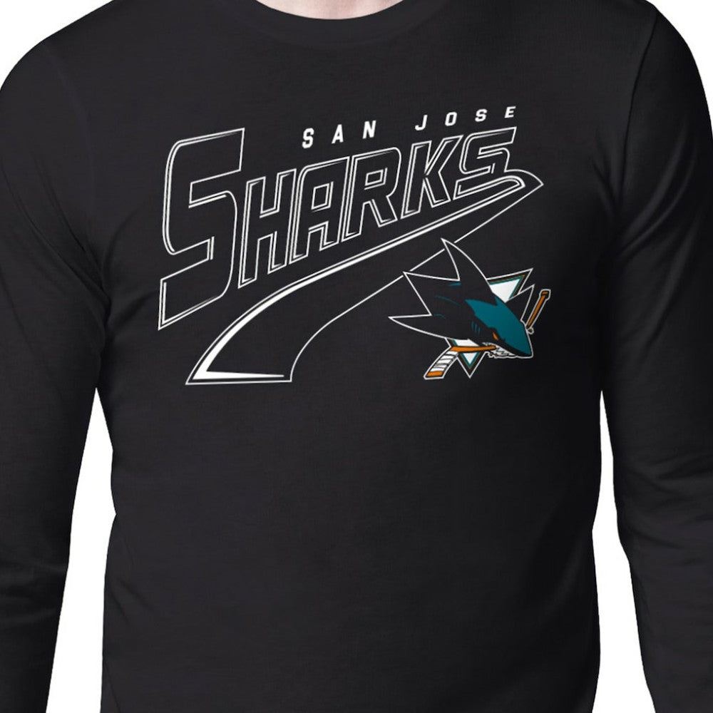 NHL San Jose Sharks Starter Modern Tailsweep Long Sleeve T-Shirt