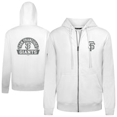 White San Francisco Giants Levelwear Podium Banner Arch Full-Zip Hoodie