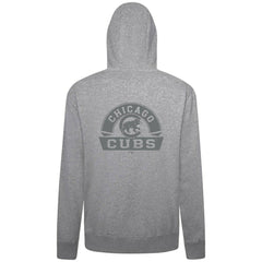 Heather Gray Chicago Cubs Levelwear Podium Banner Arch Full-Zip Hoodie