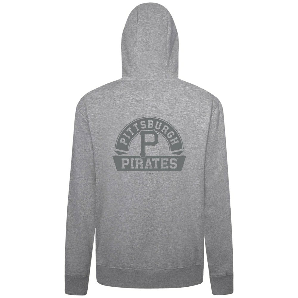 Heather Gray Pittsburgh Pirates Levelwear Podium Banner Arch Full-Zip Hoodie